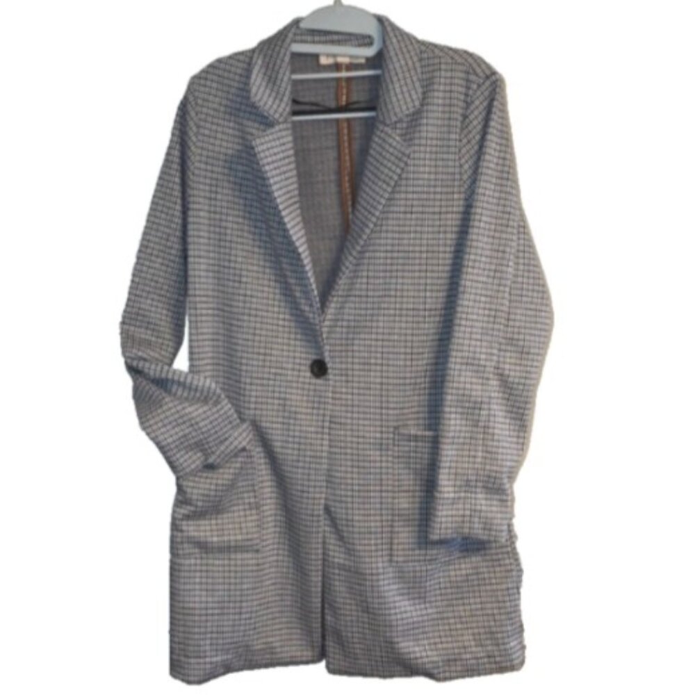 Philosophy Plaid Womens Jacket Coat Houndstooth Blazer Academia Preppy Nerdcore